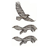 Fake tattoos - Wolf Eagle in shadow, skindesigned