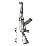 Temporary tattoo - Love Ak47 - Skindesigned