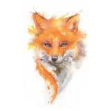 Temporary tattoo Fox Watercolor 2 - Fake tattoo SKINDESIGNED