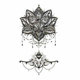 Temporary Tattoo Woman Lotus Pendant - Tattoo Ephemere Cheap