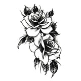 Temporary tattoo women - Roses oldschool - Skindesigned