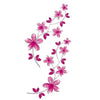 Pink flowers - ephemeral tattoo | temporary | Fake tattoo woman